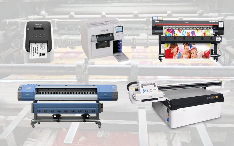 Các thương hiệu máy in tem nhãn decal phù hợp